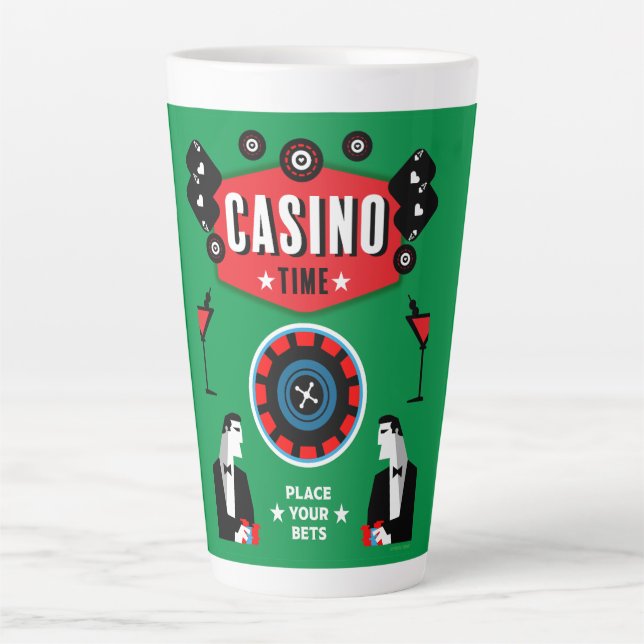 Casino Gambling Poker Roulette Milchtasse (Vorderseite)