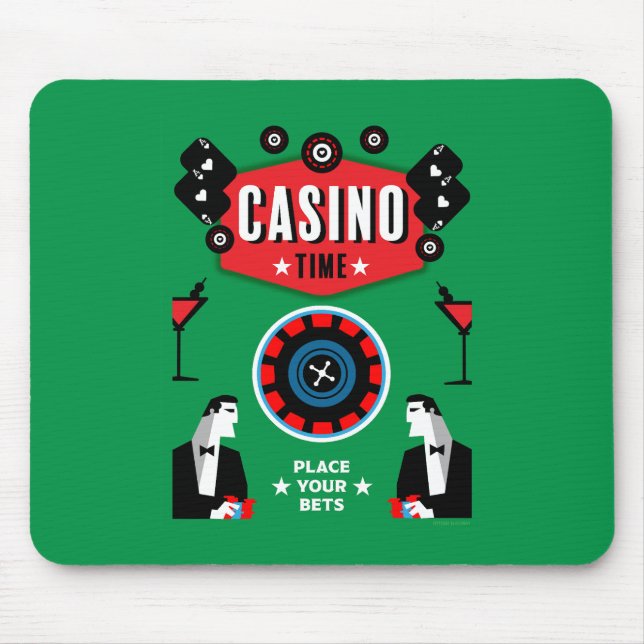 Casino Gambling Poker Roulette Mousepad (Vorne)