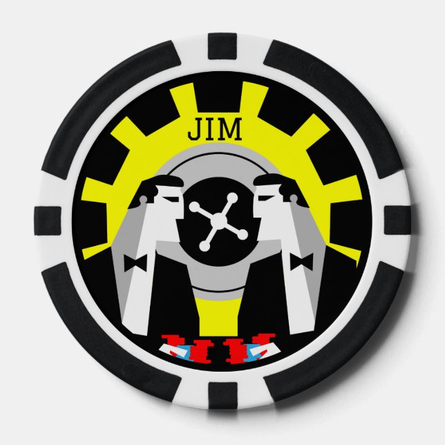 Casino Gambling Poker Roulette Pokerchips (Vorderseite)