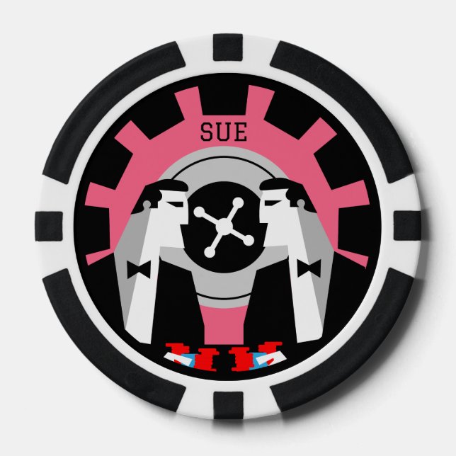 Casino Gambling Poker Roulette Pokerchips (Vorderseite)