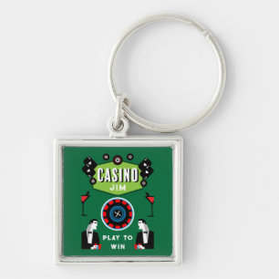 Casino Gambling Poker Roulette Schlüsselanhänger