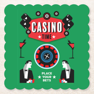 Casino Gambling Poker Roulette Untersetzer