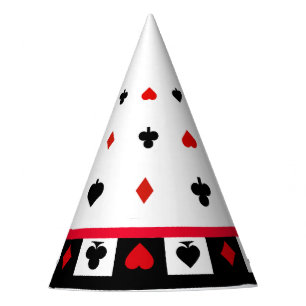 Casino Geburtstagsparty Deco, Vegas Poker Cards Partyhütchen