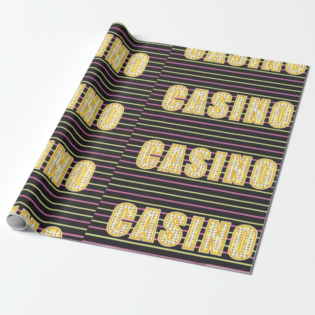 Casino Geschenkpapier (Ungerollt)