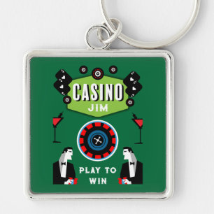 Casino Glücksspiel Poker Roulette Schlüsselanhänger