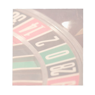 Casino-Glücksspiel-Rouletterad im vintage Retro-St Notizblock