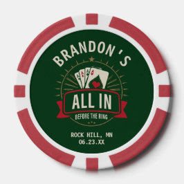 Casino Green Custom Bachelor Party Pokerchips