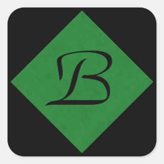 Casino Green Velvet Personalisierte Zuhause Casino Quadratischer Aufkleber