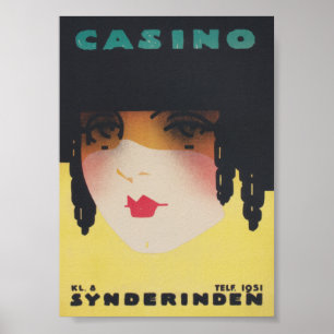 Casino in Kopenhagen Vintage Poster Art