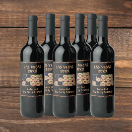 Casino Junggeselinnen-Abschied | Las Vegas Slot Ma Weinetikett