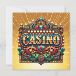 CASINO KARTEN. BINGO EINLADUNG