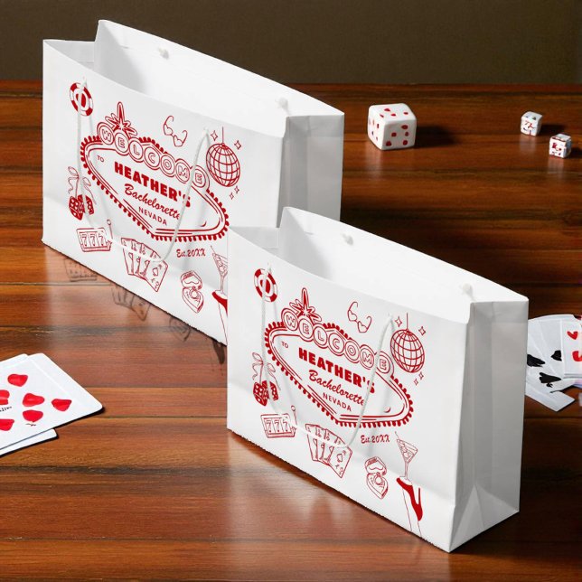Casino Las Vegas Bachelorette Party Favors Große Geschenktüte (Von Creator hochgeladen)