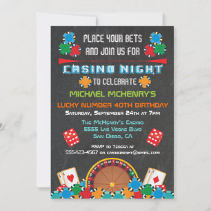 Casino Las Vegas Gambling Party Einladung