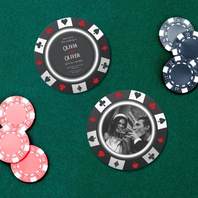 Casino Las Vegas Poker Chip Hochzeitseinladung Einladung (Von Creator hochgeladen)