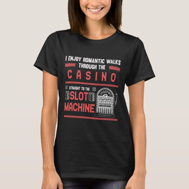 Casino Lover Lucky Spielplatz T-Shirt (Vorderseite)