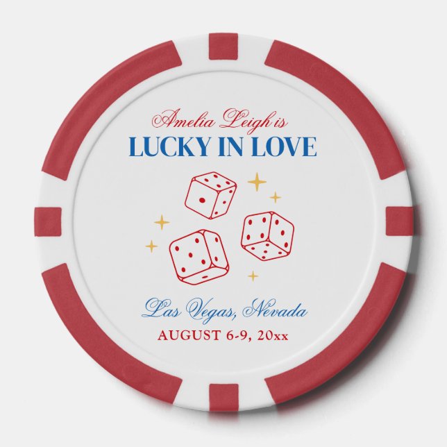 Casino Lucky Liebe Casino Pokerchips (Vorderseite)