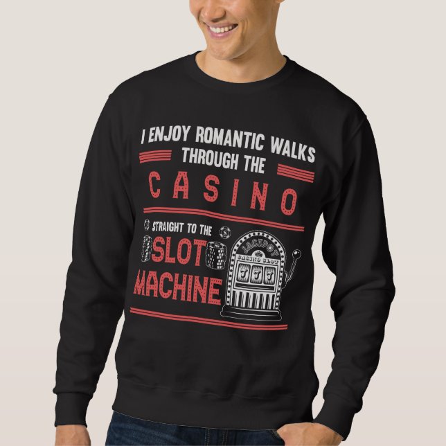 Casino Lucky Spielautomat Sweatshirt (Vorderseite)