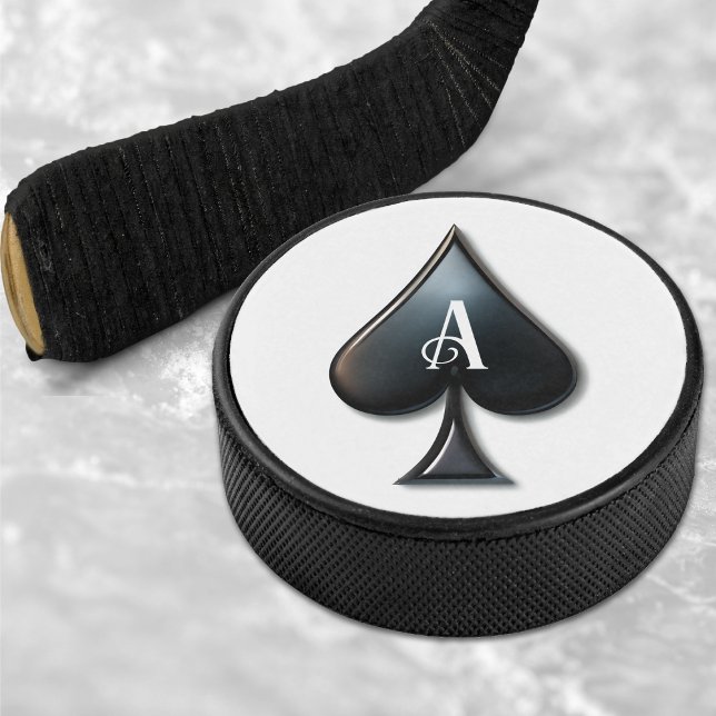 Casino Lugano Eishockey Puck (Ace of Spades Casino Deck of Playing Cards Hockey Puck)