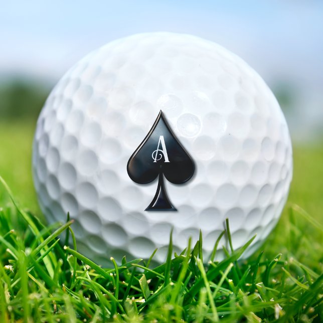 Casino Lugano Golfball (Ace of Spades Casino Deck of Playing Cards Golf Balls)