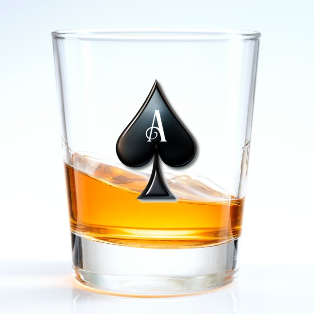 Casino Lugano Schnapsglas (ace of spades shot glass)