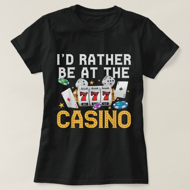 Casino Lugano Spielspazierweg Las Vegas T-Shirt (Design vorne)