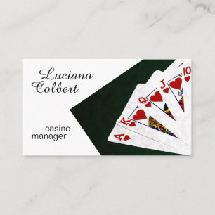 Casino Manager lustig anpassbar Visitenkarte