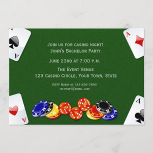Casino Nacht Einladung