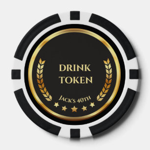 Casino Nacht Getränketoken Pokerchip Personalisi Pokerchips