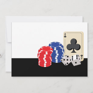 Casino-Nacht-Party-Einladungen Einladung
