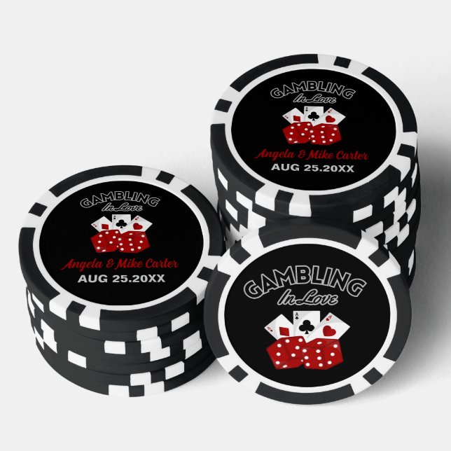Casino Nevada Las Vegas Wedding Party Gefallen Pokerchips (Stapel)