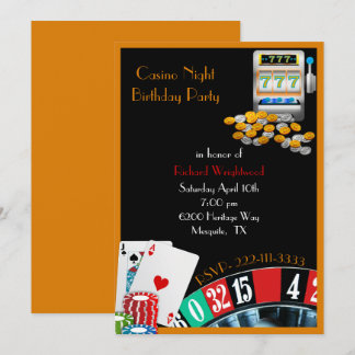 Casino Night Colorado Party Einladung