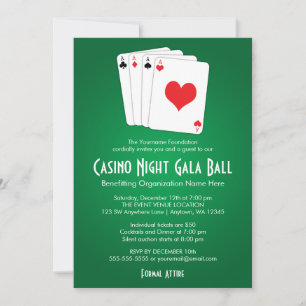 Casino Night Gala Einladung