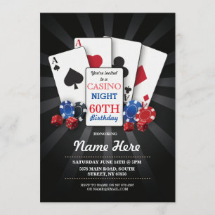 Casino Night Las Vegas Geburtstag Einladung Party