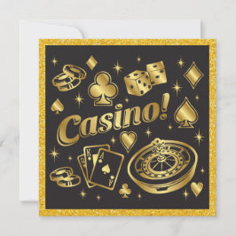 Casino Night Party Einladung