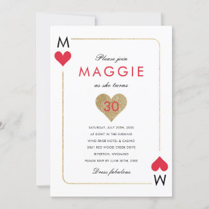 Casino Night Party Einladung