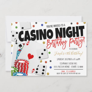 Casino Night Party Einladung