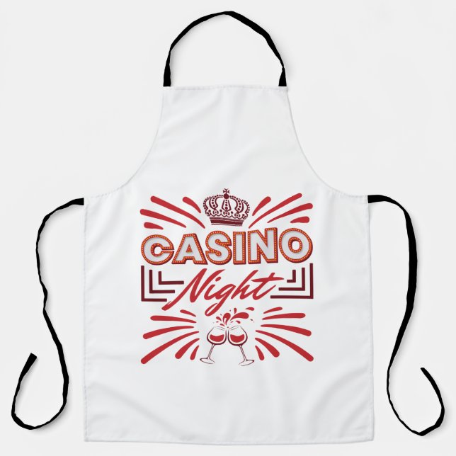 Casino Night Party Gambling Lover Schürze (Vorderseite)