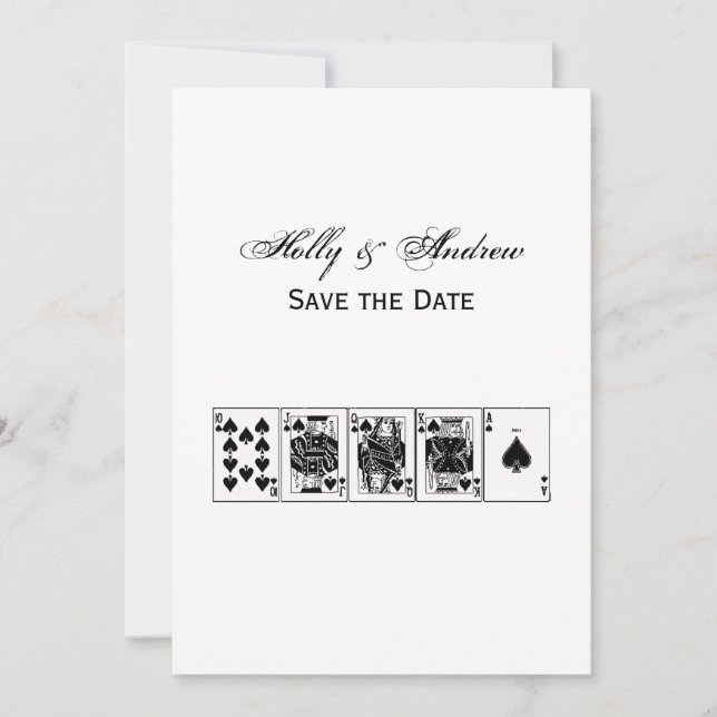 Casino Night Poker Royal Piazza della Riforma Einladung (Vorderseite)