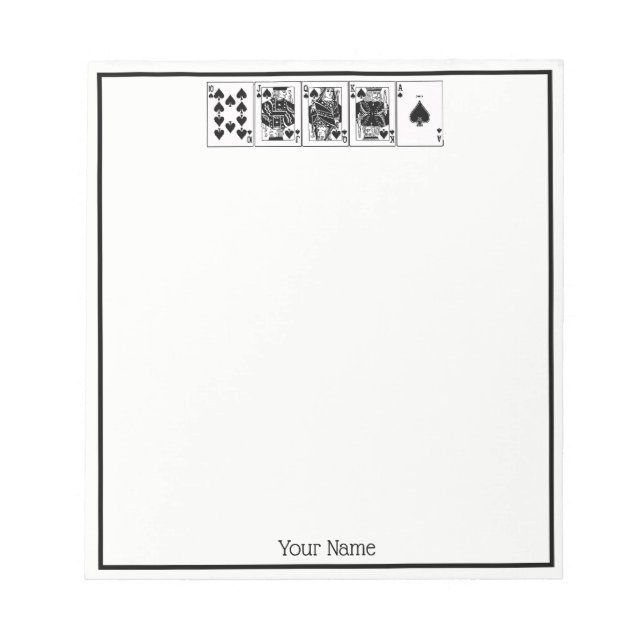 Casino Night Poker Royal Piazza della Riforma Notizblock (Vorderseite)