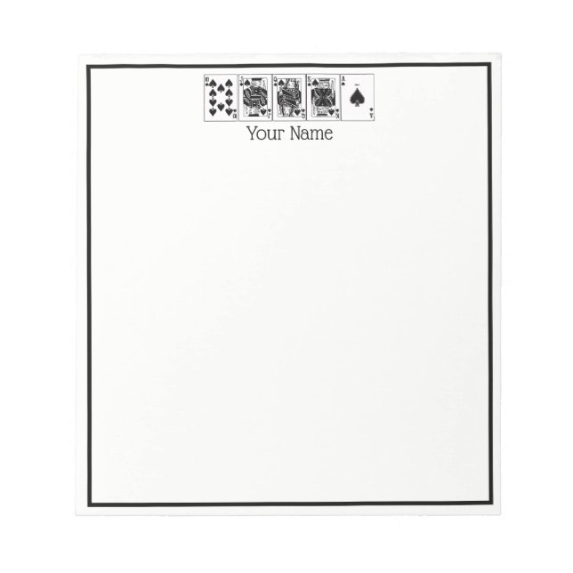 Casino Night Poker Royal Piazza della Riforma Notizblock (Vorderseite)