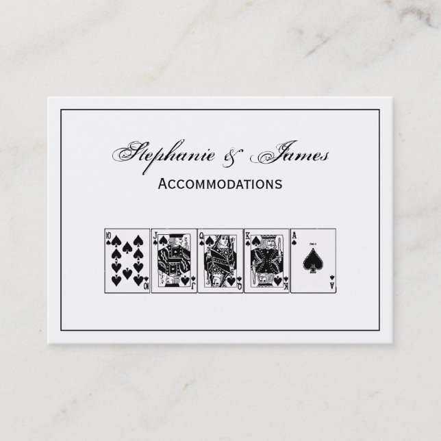 Casino Night Poker Royal Piazza della Riforma Visitenkarte (Vorderseite)