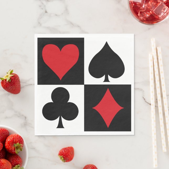 Casino Night Serviette (Beispiel)