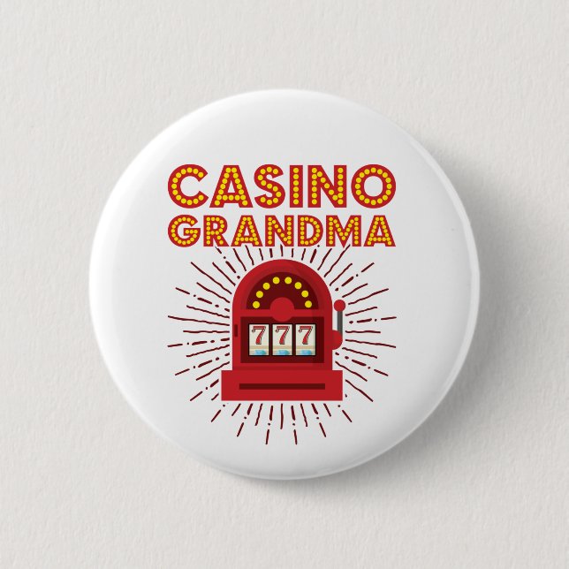 Casino Oma Spielautomat Großmutter Button (Vorderseite)