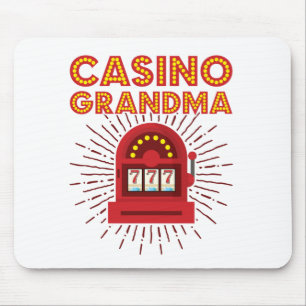 Casino Oma Spielautomat Großmutter Mousepad