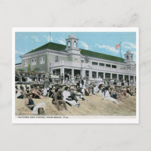 Casino, Palm Beach, Florida Vintag Postkarte