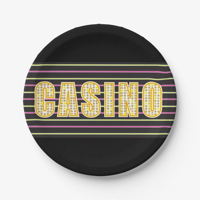Casino Pappteller (Vorderseite)