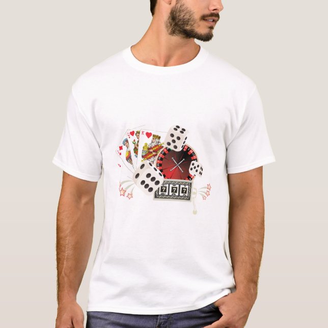 casino party, vintage poker T-Shirt (Vorderseite)