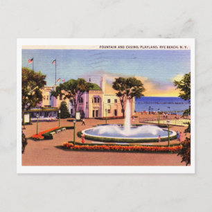 Casino, Playland, Rye, New York Vintage Postkarte
