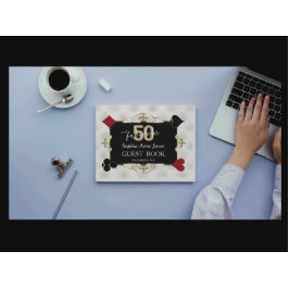 Casino Poker 3D 50 und fabelhafte Geburtstagsparty Gästebuch