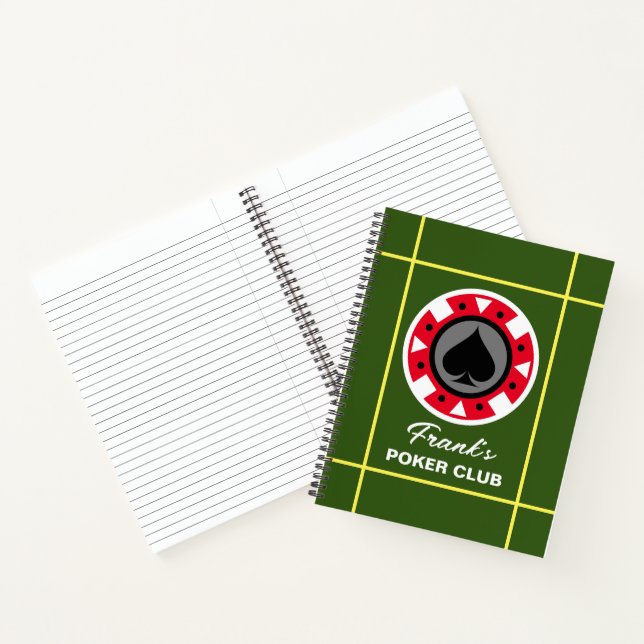 Casino Poker Chip Glücksspielheft Notizbuch (Innenseite)